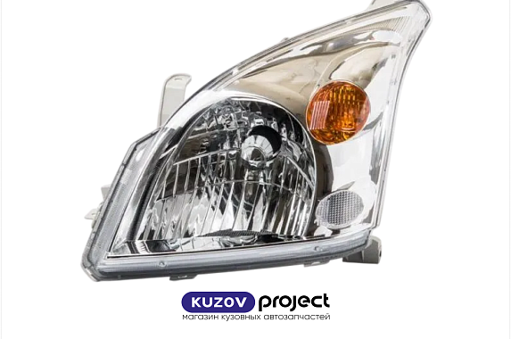 Фара левая под электрический корректор Toyota Land Cruiser Prado (J120) 2002-2009 (DEPO / Тайвань)