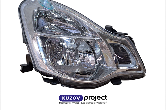 Фара правая под эл/кор. (голубой габарит) Nissan Almera RUS 2013- (DEPO / Тайвань)